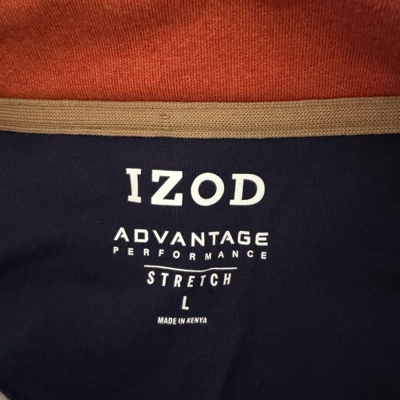 IZOD Men's Slim Fit Advantage Performance Quarter Zip Fleece Pullover Sweatshirt - Picture 7 of 9
